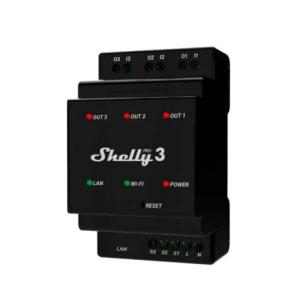 potentialfrit kanaler 3 rel� wifi - 3 pro shelly