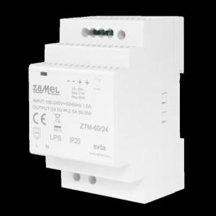 3-modul 24 ztm-60 din-skinne 60w 24vdc driver led