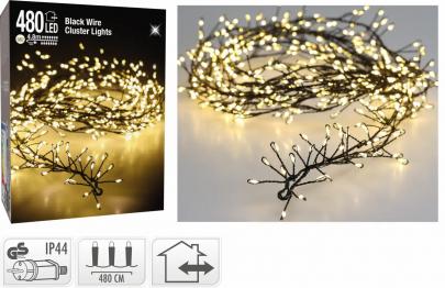 ledn 5m 230v ip44 8m l4 led 480 cluster de lysk