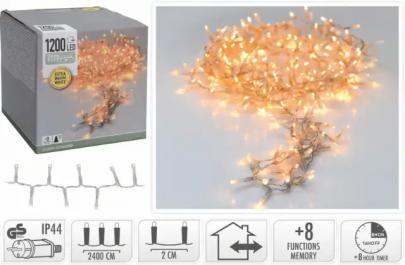 16t 8 ip44 transp varm led 1200 de lysk snake