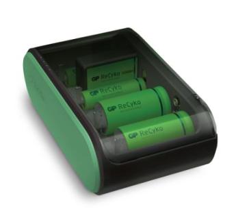 9v og d c aa aaa for recyko batterioplader gp