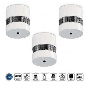 hvid 3-pak sensortid og batteri- rs 10 med galarm mini-r alecto