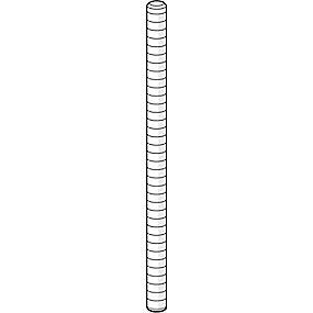 130 l m8x1 gevindstang oras