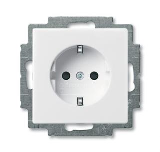 pillesikring med kning afd inklusive leveres modul 1 16a hvid blank schuko-stikkontakt abb-basic55