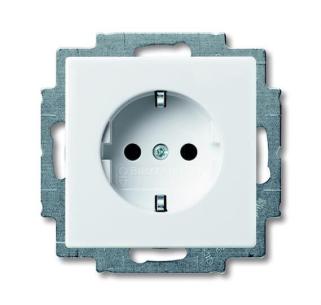 pillesikring med kning afd inklusive leveres modul 1 16a hvid mat schuko-stikkontakt abb-basic55
