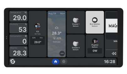 rm sk touch wifi - sort x2i display wall shelly