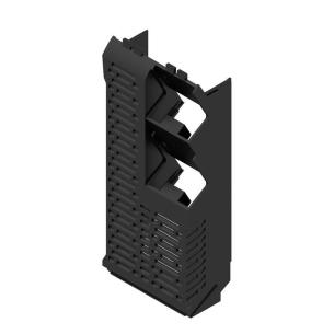 black plastic state installed in ip20 45 width housing modular element side