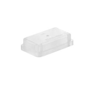 transparent white colour polypropylene material basic ip20 4 size installation connector plug-in industrial transporting for cap protective