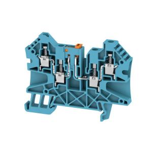 1 levels of number 4 connections of number v 500 a 27 mm2 4 blue connection screw terminal test-disconnect