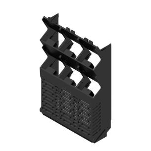 black plastic state installed in ip20 5 67 width housing modular element side