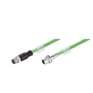 m 5 0 length 4 poles of number straight pin d-code m12 flange d-code m12 assembled cable profinet