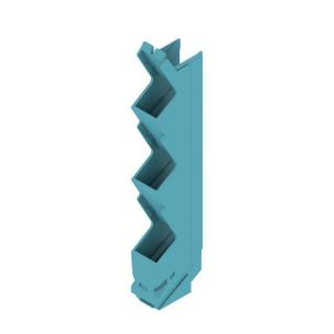blue light plastic state installed in ip20 5 12 width housing modular element side