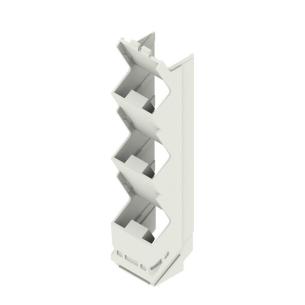 grey light plastic state installed in ip20 5 22 width housing modular element side