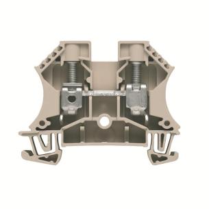 2 connections of number v 1000 a 57 mm2 10 beige dark connection screw block terminal feed-through
