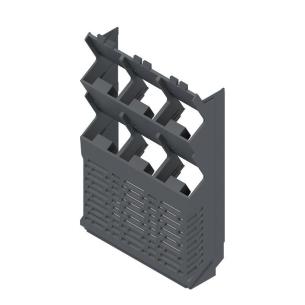 grey graphite plastic state installed in ip20 5 67 width housing modular element side