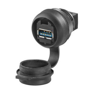 a usb a usb state closed in ip65 housing component fitted