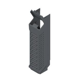 grey graphite plastic state installed in ip20 5 22 width housing modular element side