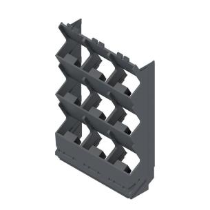 grey graphite plastic state installed in ip20 67 width housing modular element side