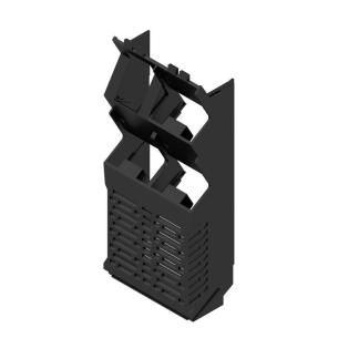 black plastic state installed in ip20 3 45 width housing modular element side
