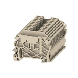 2 connections of number v 800 a 24 mm2 4 beige dark connection screw block terminal feed-through