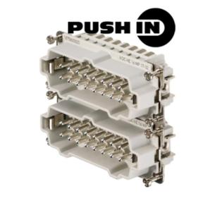 6 size installation in push 16 poles of number a 16 v 500 male connectors plug-in industry insert contact