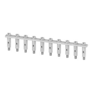 mm 2 width no insulated 00 11 mm in pitch 10 poles of number a 41 grey silver in screwed when terminal cross-connector