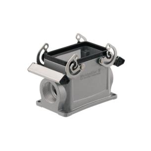 condition plugged in ip65 7 size installation side lower on clamp side-locking housing base connectors industry housing