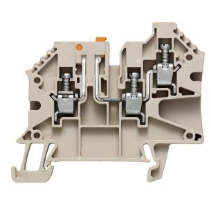1 levels of number 3 connections of number v 500 a 27 mm2 4 beige dark connection screw terminal test-disconnect