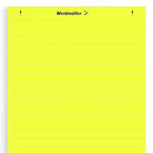 c 150 -40 yellow pvc-free polyester without characters printed mm 202 width marking device