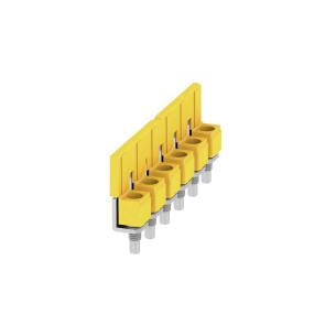 mm 55 7 width yes insulated 90 9 mm in pitch 6 poles of number a 63 yellow in screwed when terminal cross-connector