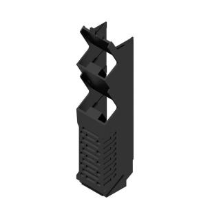black plastic state installed in ip20 5 22 width housing modular element side