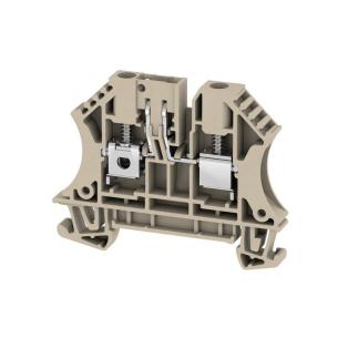 1 levels of number 2 connections of number v 500 a 32 mm2 4 beige dark connection screw terminal test-disconnect