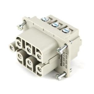 3 size installation connection screw 6 poles of number a 40 v 500 female connectors plug-in industry insert contact
