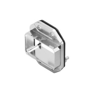 ip67 grey silver colour flange device connector power ethernet industrial connector plug-in power