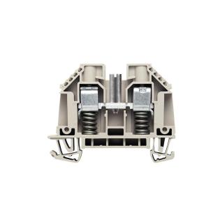 2 connections of number v 500 a 57 mm2 10 beige dark connection screw block terminal feed-through