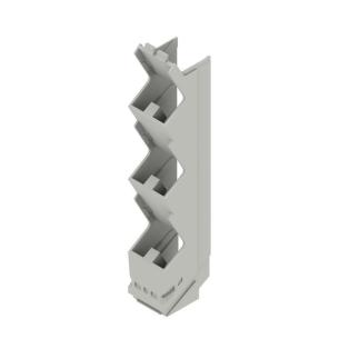 grey agate plastic state installed in ip20 5 17 width housing modular element side