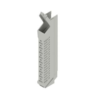 grey agate plastic state installed in ip20 5 12 width housing modular element side
