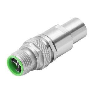 crimped yes connection shield plugged ip67 8 poles of number connection crimp x-coded m12 customisable field plug round