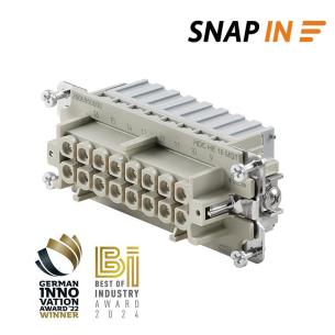 6 size installation in snap 16 poles of number a 16 v 500 female connectors plug-in industry insert contact