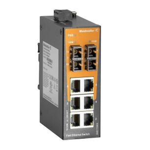 ie-sw-el08-6tx-2sc unmanaged 100 2xfiber 100 6xrj45 switch industriel