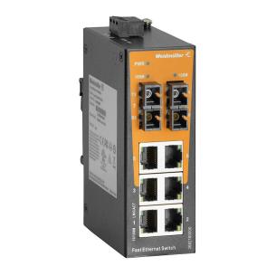 ie-sw-el08-6tx-2scs unmanaged 100 2xfiber 100 6xrj45 switch industriel