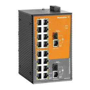 ie-sw-el18-16tx-2gc unmanaged 1000 100 2xfiber 100 10 16xrj45 switch industriel