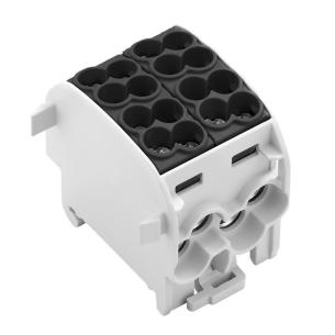 1 levels of number 8 connections of number v 1000 a 152 mm2 25 grey light connection screw terminal distributor potential