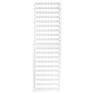 horizontal numbers characters printed 00 8 mm in pitch white marking terminal