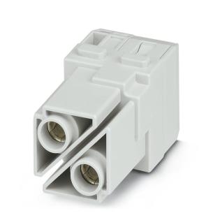 2 slots plug-in required female connection screw axial 2 poles of number a 100 v 1000 signal power connectors industrial for insert module