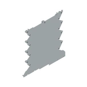 ral grey traffic plastic state installed in ip20 3 5 width housing modular panel side housing