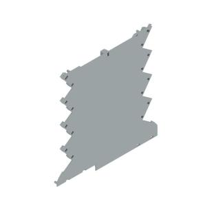 ral grey traffic plastic state installed in ip20 3 5 width housing modular panel side housing