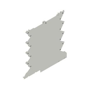 grey agate plastic state installed in ip20 3 5 width housing modular panel side housing
