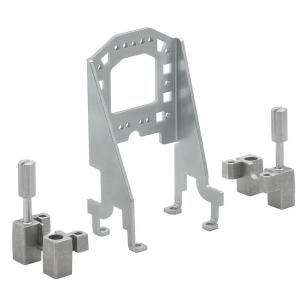 grey silver colour galvanized steel connectors industrial panel grip