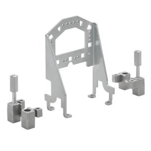 grey silver colour galvanized steel connectors industrial panel grip